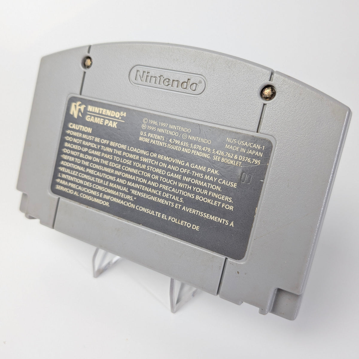Nintendo Game Pak cartridge on a white background