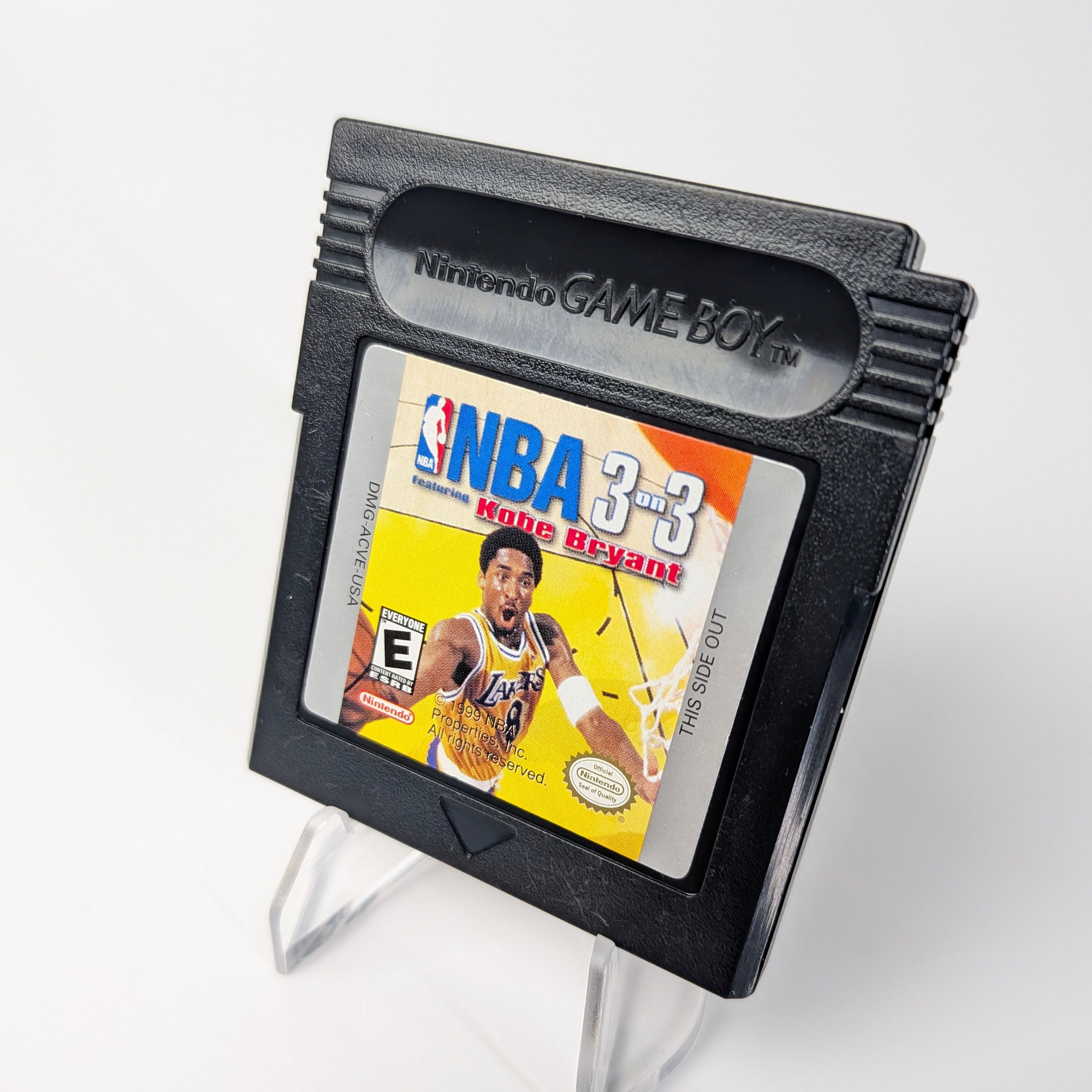 Nintendo Game Boy cartridge of NBA 3on3 on a white background