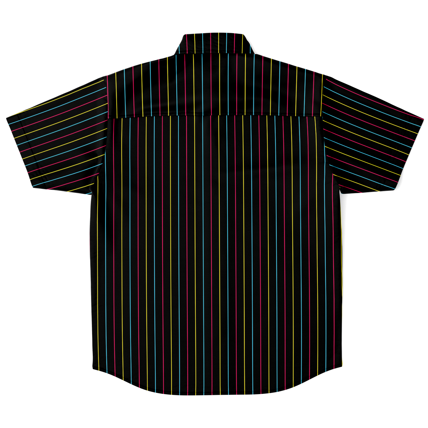 CYMK Pinstripe Button Down T-Shirt